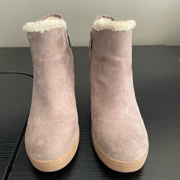 UNISA MOBII WEDGE BOOTIE, Tan, 9 - Picture 2 of 14